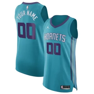 Comodo Charlotte Hornets Jordan Brand Authentic Custom Jersey Teal Icon Edition  per i veri fan