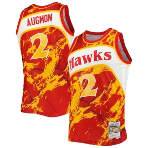 Comodo Delizioso Stacey Augmon Atlanta Hawks 1991/92 Hardwood Classics Marble Swingman Jersey Red  per i veri fan