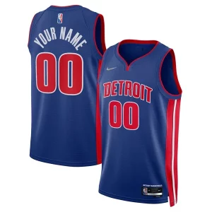 Comodo Detroit Pistons Nike 2021/22 Diamond Swingman Custom Jersey Icon Edition Blue  per i veri fan
