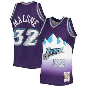 Comodo Fantastico Karl Malone Utah Jazz 1996/97 Hardwood Classics NBA 75th Anniversary Diamond Swingman Jersey Purple  per i veri fan