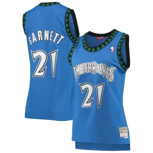 Comodo Kevin Garnett Minnesota Timberwolves Women's Hardwood Classics Swingman Jersey Blue  per i veri fan