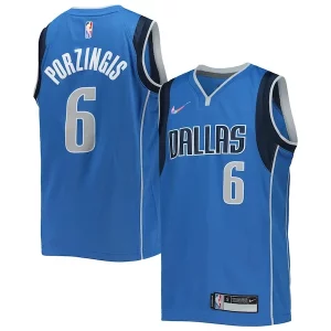 Comodo Kristaps Porzingis Dallas Mavericks Nike Youth 2021/22 Diamond Swingman Jersey Icon Edition Blue  per i veri fan