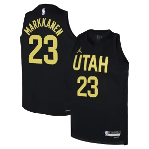 Comodo Lauri Markkanen Utah Jazz Jordan Brand Youth Swingman Jersey Statement Edition Black  per i veri fan