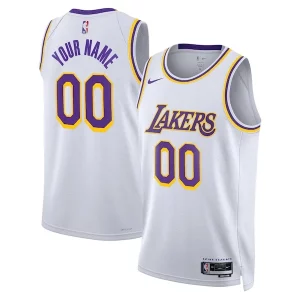 Comodo Los Angeles Lakers Nike Unisex Swingman Custom Jersey White Association Edition  per i veri fan