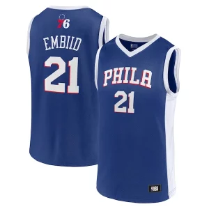 Comodo Men's Joel Embiid Royal Philadelphia 76ers Player Jersey  per i veri fan