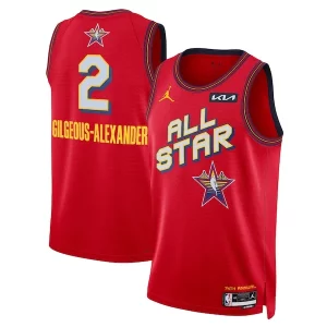 Comodo Moderno Classico Shai Gilgeous Alexander Nike Unisex 2025 NBA All Star Game Swingman Player Jersey Red  per i veri fan
