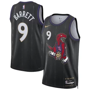 Comodo RJ Barrett Toronto Raptors Nike Unisex 2024/25 Swingman Player Jersey City Edition Black  per i veri fan