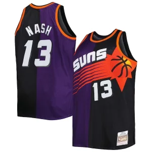 Comodo Steve Nash Phoenix Suns Big & Tall Hardwood Classics 1996/97 Split Swingman Jersey Purple/Black  per i veri fan