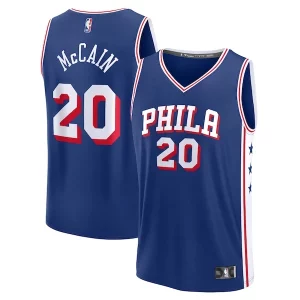 Bellissimo Meraviglioso Pratico Jared McCain Philadelphia 76ers Youth 2024 NBA Draft Fast Break Player Jersey Icon Edition Royal  per i veri fan