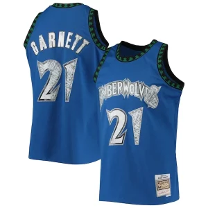 Cool Classico Delizioso Kevin Garnett Minnesota Timberwolves 2003/04 Hardwood Classics NBA 75th Anniversary Diamond Swingman Jersey Blue  per i veri fan