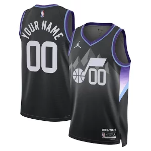 Cool Elegante Utah Jazz Jordan Brand Unisex 2024/25 Custom Swingman Jersey Statement Edition Black  per i veri fan