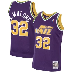 Cool Fascinante Stupendo Karl Malone Utah Jazz 1991/92 Hardwood Classics Swingman Jersey Purple  per i veri fan