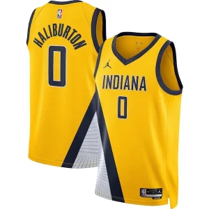 Cool Incantevole Tyrese Haliburton Indiana Pacers Jordan Brand Unisex Swingman Jersey Statement Edition Gold  per i veri fan