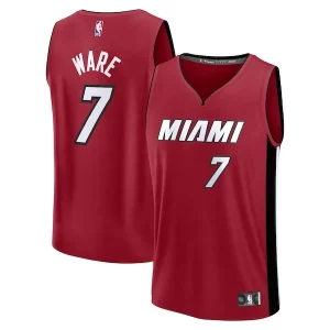 Cool Meraviglioso Kel'el Ware Miami Heat Youth Fast Break Player Jersey Statement Edition Red  per i veri fan