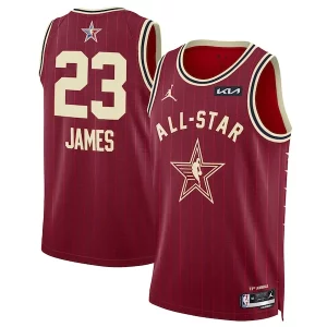Cool Moderno LeBron James Jordan Brand Unisex 2024 NBA All Star Game Swingman Jersey Crimson  per i veri fan