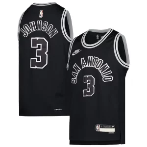 Cool Ottimo Pratico Keldon Johnson San Antonio Spurs Nike Youth 2022/23 Swingman Jersey Classic Edition Black  per i veri fan
