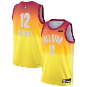 Cool Pratico Ja Morant Jordan Brand 2023 NBA All Star Game Swingman Jersey Orange  per i veri fan