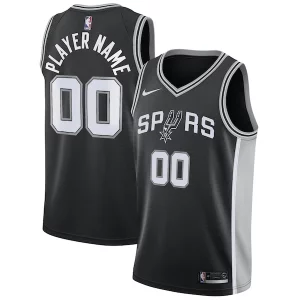 Cool San Antonio Spurs Nike Swingman Custom Jersey Black Icon Edition  per i veri fan