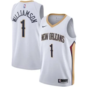 Cool Zion Williamson New Orleans Pelicans Nike 2019/2020 Swingman Jersey Association Edition White/Navy  per i veri fan