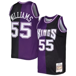 Delizioso Attraente Jason Williams Sacramento Kings Hardwood Classics 2000/01 Split Swingman Jersey Purple/Black  per i veri fan