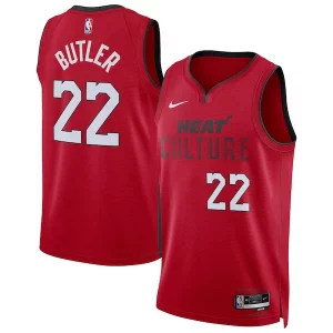 Delizioso Elegante Jimmy Butler Miami Heat Nike Unisex 2024/25 Swingman Player Jersey City Edition Red  per i veri fan