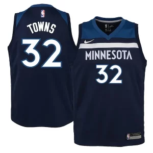 Delizioso Gorgeous Karl Anthony Towns Minnesota Timberwolves Nike Youth Swingman Jersey Navy Icon Edition  per i veri fan