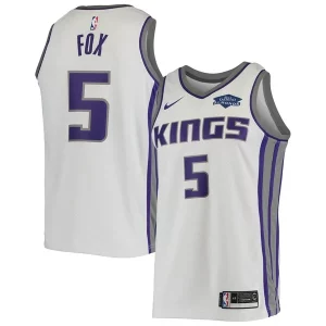 Delizioso Incantevole De'Aaron Fox Sacramento Kings Nike Swingman Player Jersey Association Edition White  per i veri fan