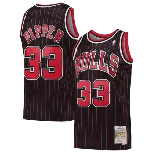 Delizioso Ottimo Scottie Pippen Chicago Bulls Hardwood Classics Swingman Jersey Black  per i veri fan