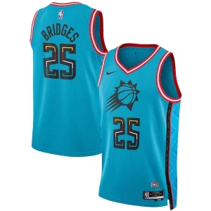 Delizioso Prestigioso Carino Mikal Bridges Phoenix Suns Nike Unisex 2022/23 Swingman Jersey City Edition Turquoise  per i veri fan