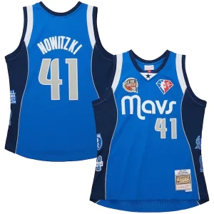 Delizioso Raffinato Dirk Nowitzki Dallas Mavericks Unisex Hall of Fame Class of 2023 Throwback Swingman Jersey Blue  per i veri fan