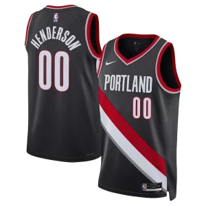 Delizioso Scoot Henderson Portland Trail Blazers Nike Unisex 2023 NBA Draft Swingman Jersey Icon Edition Black  per i veri fan