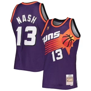 Delizioso Steve Nash Phoenix Suns 1996/97 Hardwood Classics Swingman Jersey Purple  per i veri fan