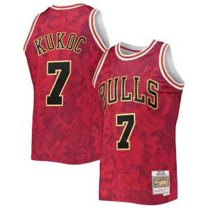 Delizioso Stupendo Robusto Toni Kukoc Chicago Bulls Hardwood Classics 1997/98 Lunar New Year Swingman Jersey Red  per i veri fan