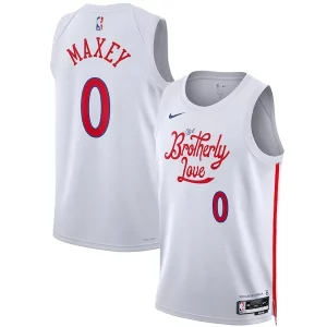 Delizioso Tyrese Maxey Philadelphia 76ers Nike Unisex 2022/23 Swingman Jersey City Edition White  per i veri fan