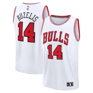 Moderno Matas Buzelis Chicago Bulls Fast Break Replica Player Jersey Association Edition White  per i veri fan