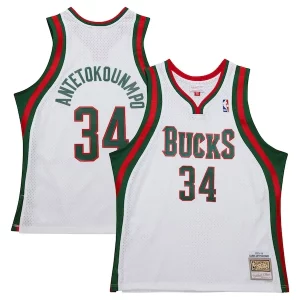 Duraturo Classico Comodo Giannis Antetokounmpo Milwaukee Bucks 2013/14 Hardwood Classics Swingman Jersey White  per i veri fan