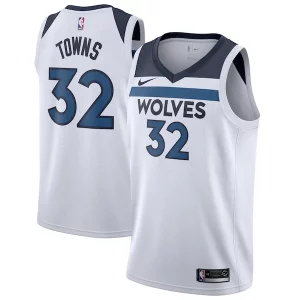Duraturo Comodo Versatile Karl Anthony Towns Minnesota Timberwolves Nike Swingman Jersey White Association Edition  per i veri fan