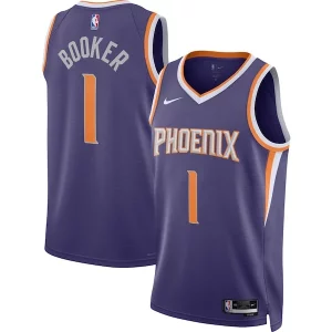 Duraturo Devin Booker Phoenix Suns Nike Unisex Swingman Jersey Icon Edition Purple/White  per i veri fan