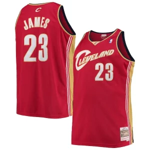 Duraturo Gorgeous Lussuoso LeBron James Cleveland Cavaliers 2003/04 Big & Tall Hardwood Classics Swingman Jersey Red  per i veri fan
