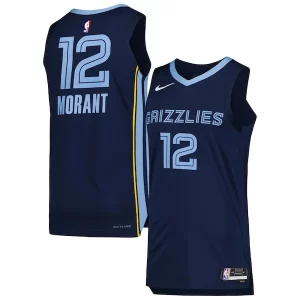 Duraturo Ja Morant Memphis Grizzlies Nike Authentic Jersey Association Edition Navy  per i veri fan