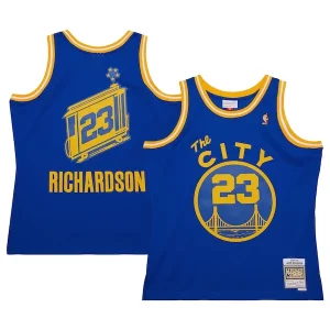 Duraturo Jason Richardson Golden State Warriors 2004/05 Hardwood Classics Swingman Jersey Royal  per i veri fan