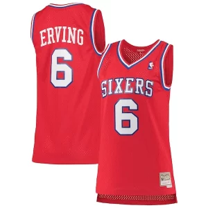 Duraturo Julius Erving Philadelphia 76ers Women's 1982/83 Hardwood Classics Swingman Jersey Red  per i veri fan