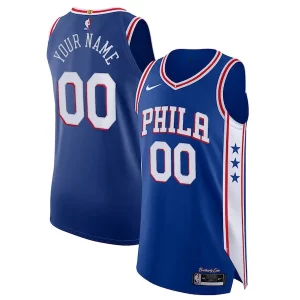 Duraturo Magnifico Fascinante Philadelphia 76ers Nike Custom Authentic Jersey Icon Edition Royal  per i veri fan