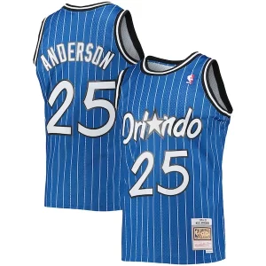 Duraturo Raffinato Ottimo Nick Anderson Orlando Magic 1994/95 Hardwood Classics Swingman Jersey Blue  per i veri fan