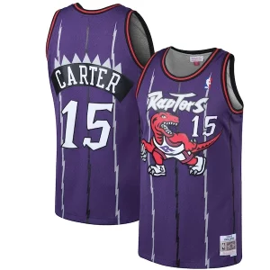 Eccezionale Bellissimo Trendy Vince Carter Toronto Raptors 1998/99 Hardwood Classics Swingman Jersey Purple/White  per i veri fan
