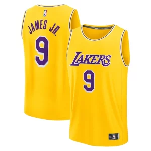 Eccezionale Bronny James Los Angeles Lakers 2024 NBA Draft Fast Break Player Jersey Icon Edition Gold  per i veri fan
