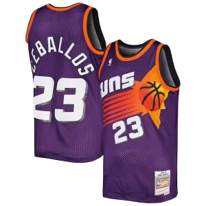 Eccezionale Cedric Ceballos Phoenix Suns 1992/93 Hardwood Classics Swingman Jersey Purple  per i veri fan