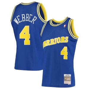 Eccezionale Chris Webber Golden State Warriors 1993/94 Hardwood Classics Swingman Jersey Royal  per i veri fan