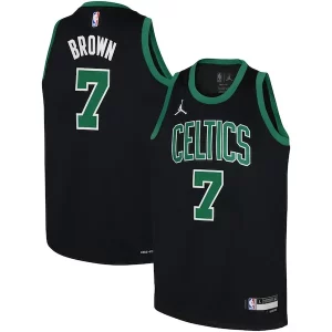 Eccezionale Comodo Duraturo Jaylen Brown Boston Celtics Jordan Brand Youth Swingman Jersey Statement Edition Black  per i veri fan