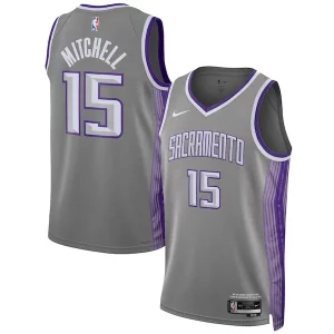Eccezionale Davion Mitchell Sacramento Kings Nike Unisex 2022/23 Swingman Jersey City Edition Anthracite  per i veri fan